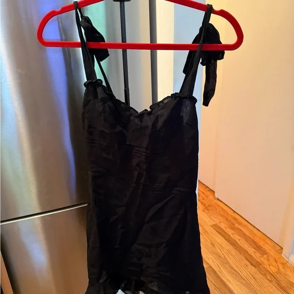 Reformation Black Christine Mini Dress - Picture 4 of 6